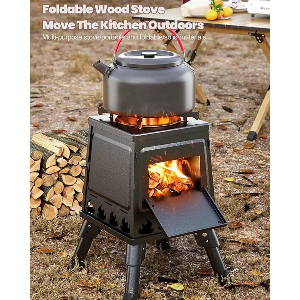 Portable Wood Burning Camp Stove for Backpacking and Camping