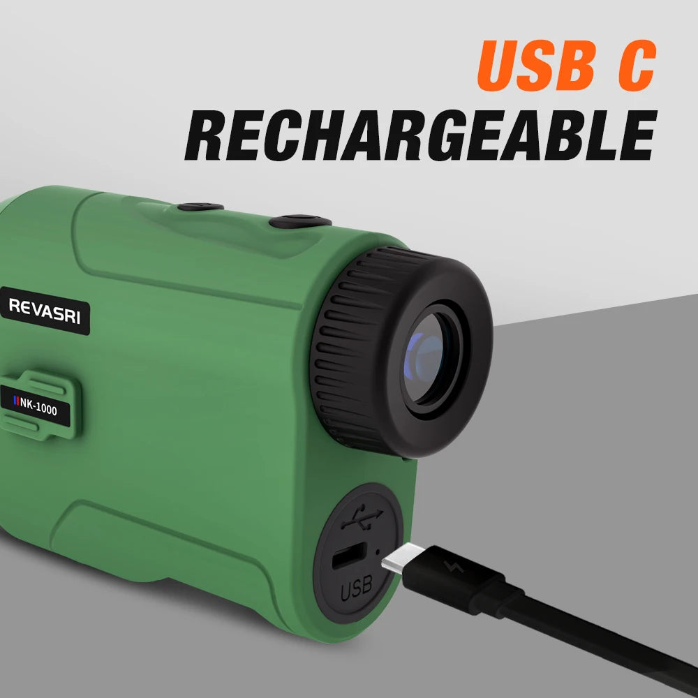REVASRI 1000M Rangefinder With Speed Scan Golf Slope Hunting