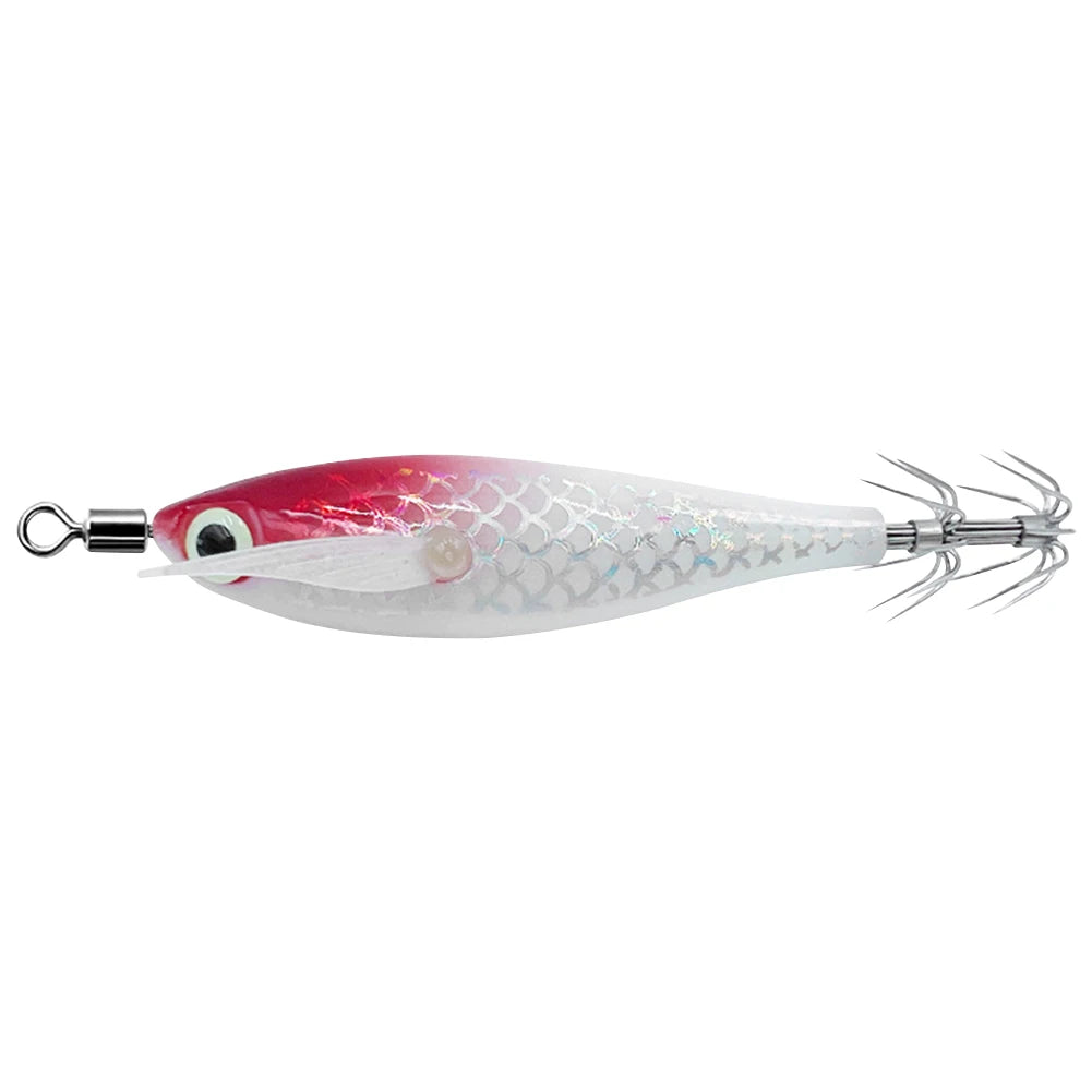 Glow In The Dark Squid Fishing Lure With Dimensional Eyes