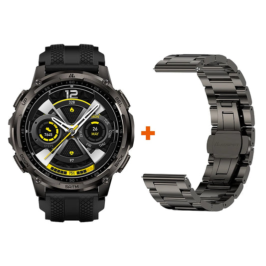 KOSPET Tank T4C Rugged Smartwatch Dual-Band GPS Flashlight Waterproof