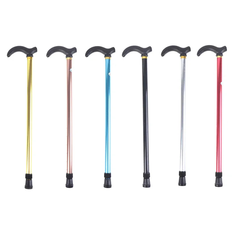 Aluminum Alloy Adjustable Walking Cane 2-Section Anti-Skid