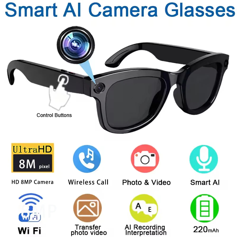 SENBONO Smart Glasses With AI Translator And 8MP Camera