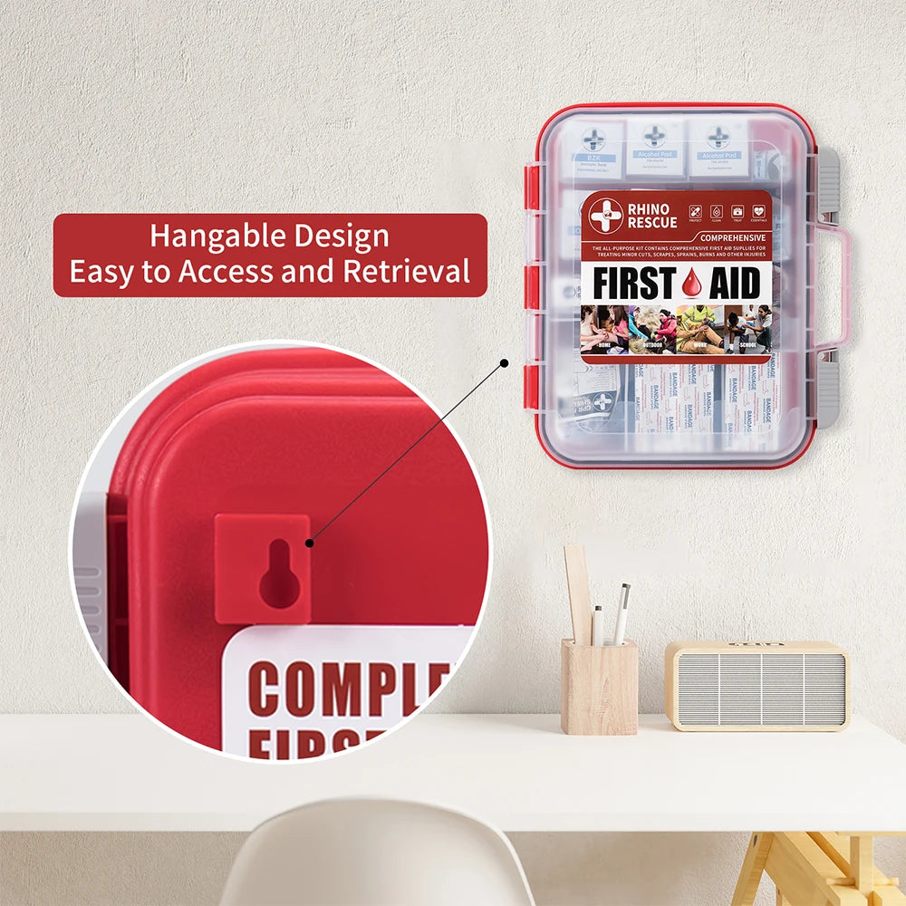 Rhino Rescue 350 Piece All Purpose First Aid Kit Office