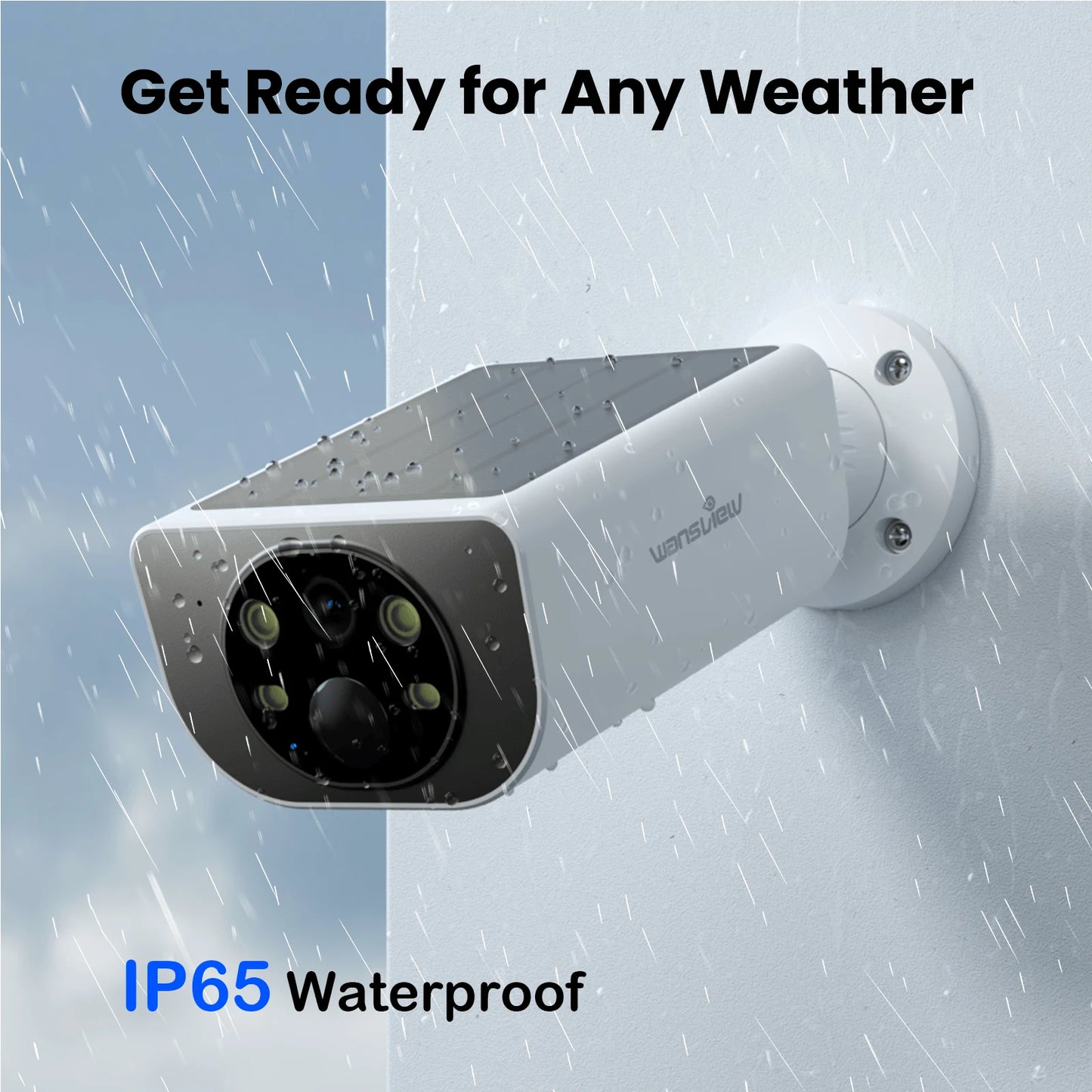Wansview 2K Outdoor Wireless Camera With Solar Floodlight