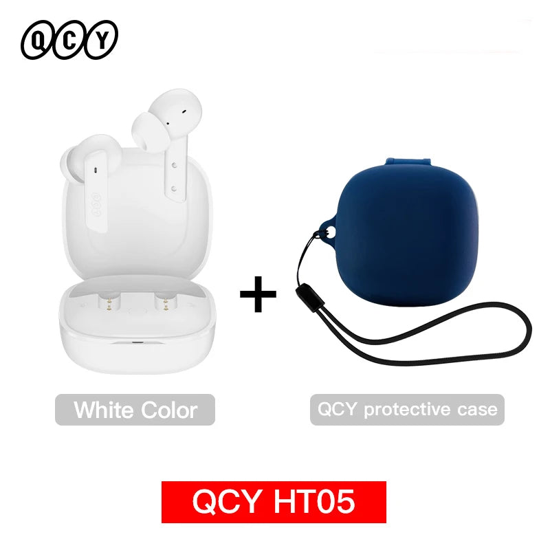 QCY HT05 ANC Wireless Earbuds With 40dB Noise Cancellation Bluetooth 5.2