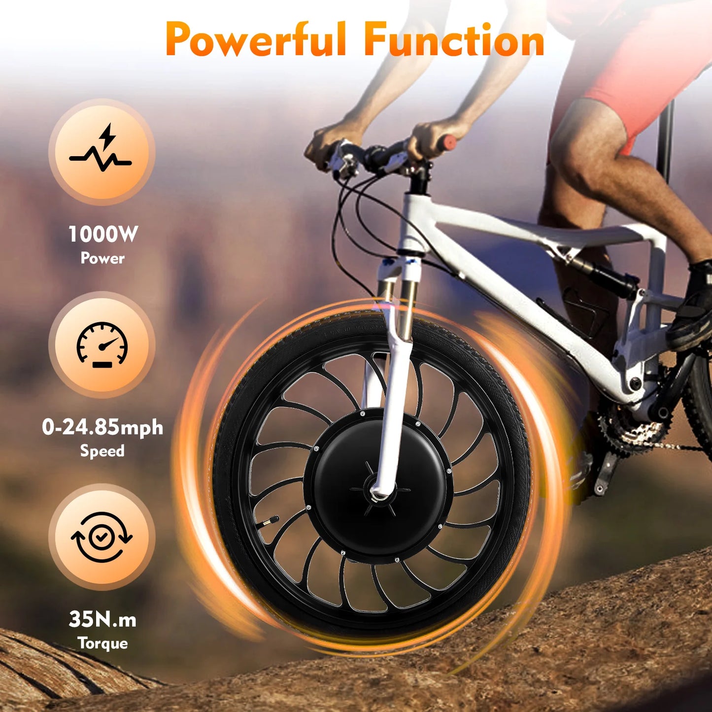 1000W 48V Electric Bicycle Motor Wheel