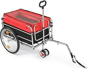 Bike Cargo Trailer Heavy Duty 220 Lbs Wagon With Hitch