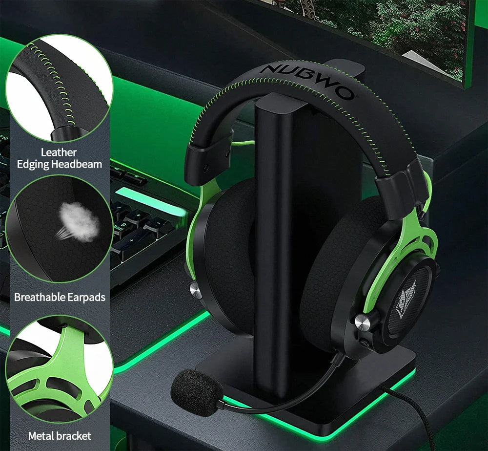 NUBWO G03 Wireless Gaming Headset With Dongle And Mic