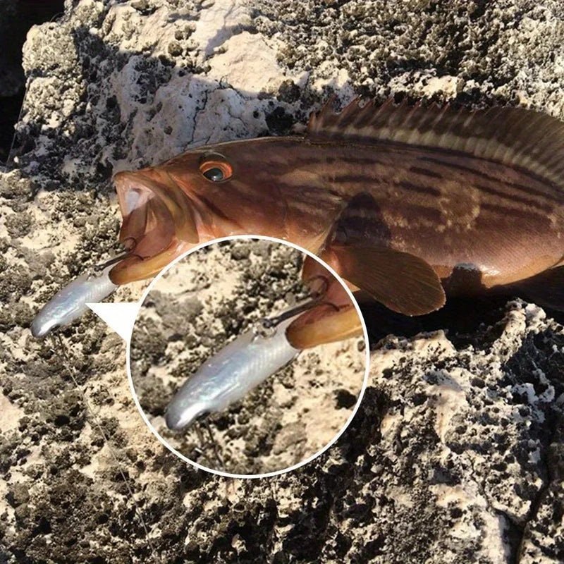 Realistic Soft Bait Kit 5 Pcs For Freshwater And Saltwater Fishing