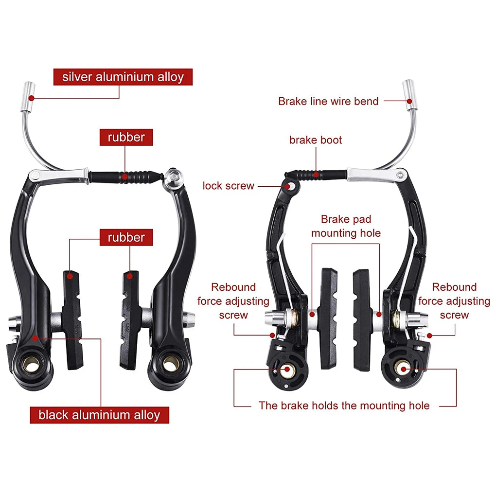 V Brake Mountain Bicycle 6-Piece Replacement Parts Set