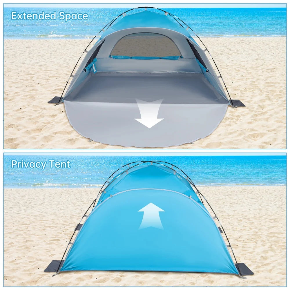 Night Cat Beach Tent Portable Sunshade Shelter With UV Protection