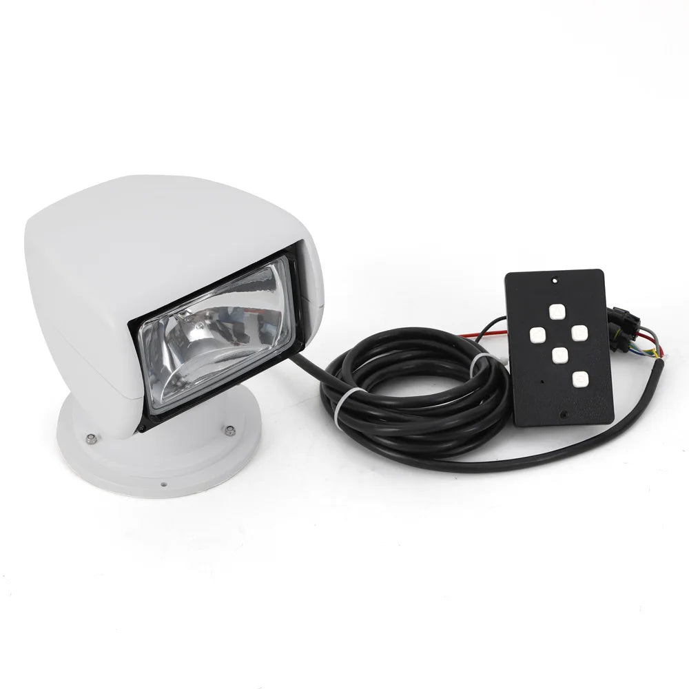 Marine 100W Remote Spotlight 12V 360 Degree Rotating Waterproof