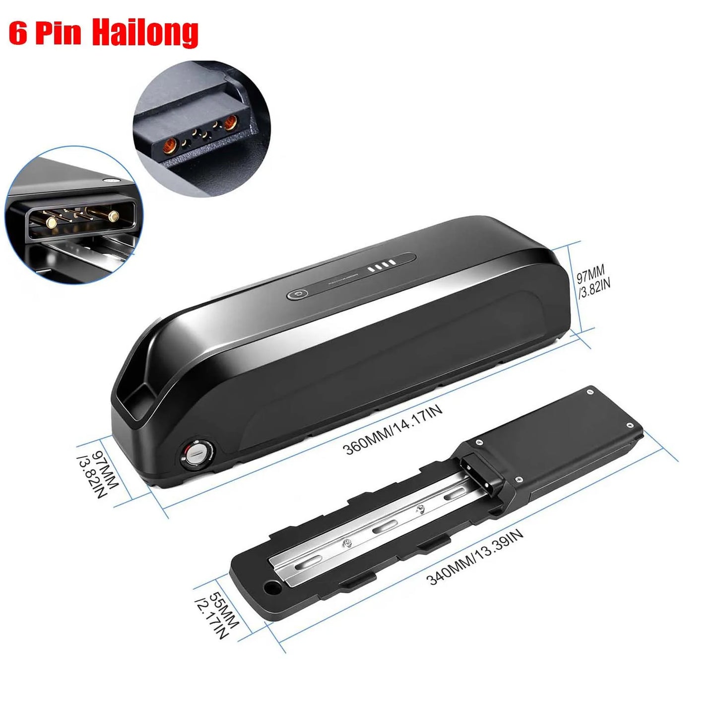UNITPACKPOWER Ebike Battery 36V 48V 52V 20Ah for Bafang