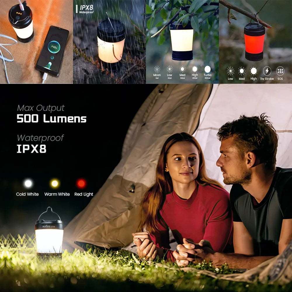 Sofirn LT1S Camping Light USB C Rechargeable Torch Lantern