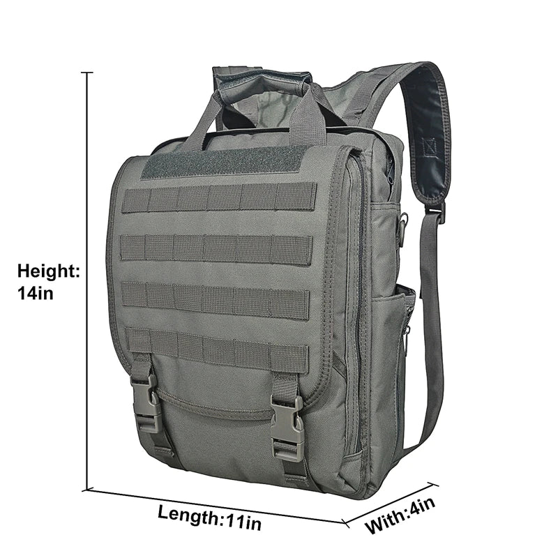 LQARMY Molle Laptop Bag Tactical Messenger Backpack For Outdoor Use
