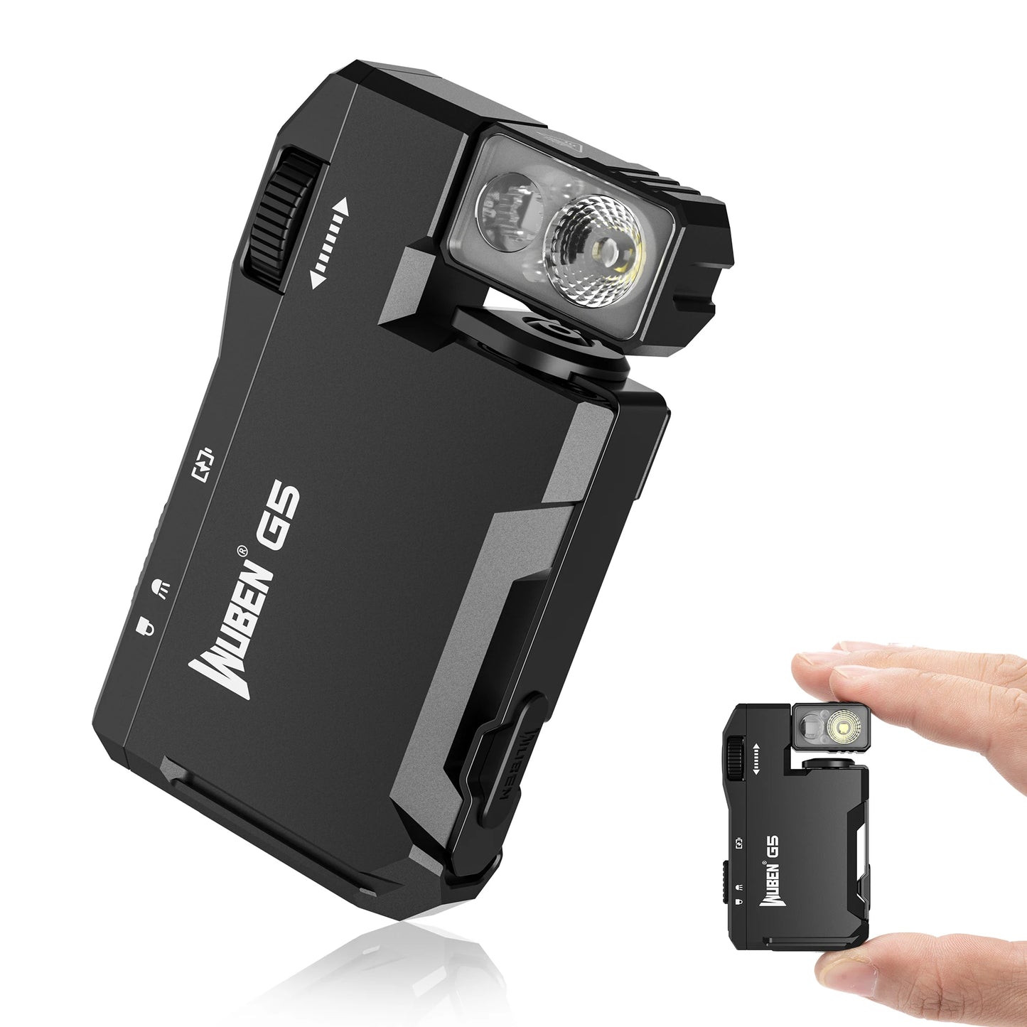 WUBEN G5 Rechargeable EDC Flashlight With Dual RGB Light
