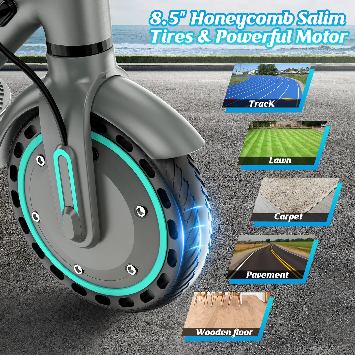 Foldable 350W Electric Scooter For Adults 36V 10.5Ah