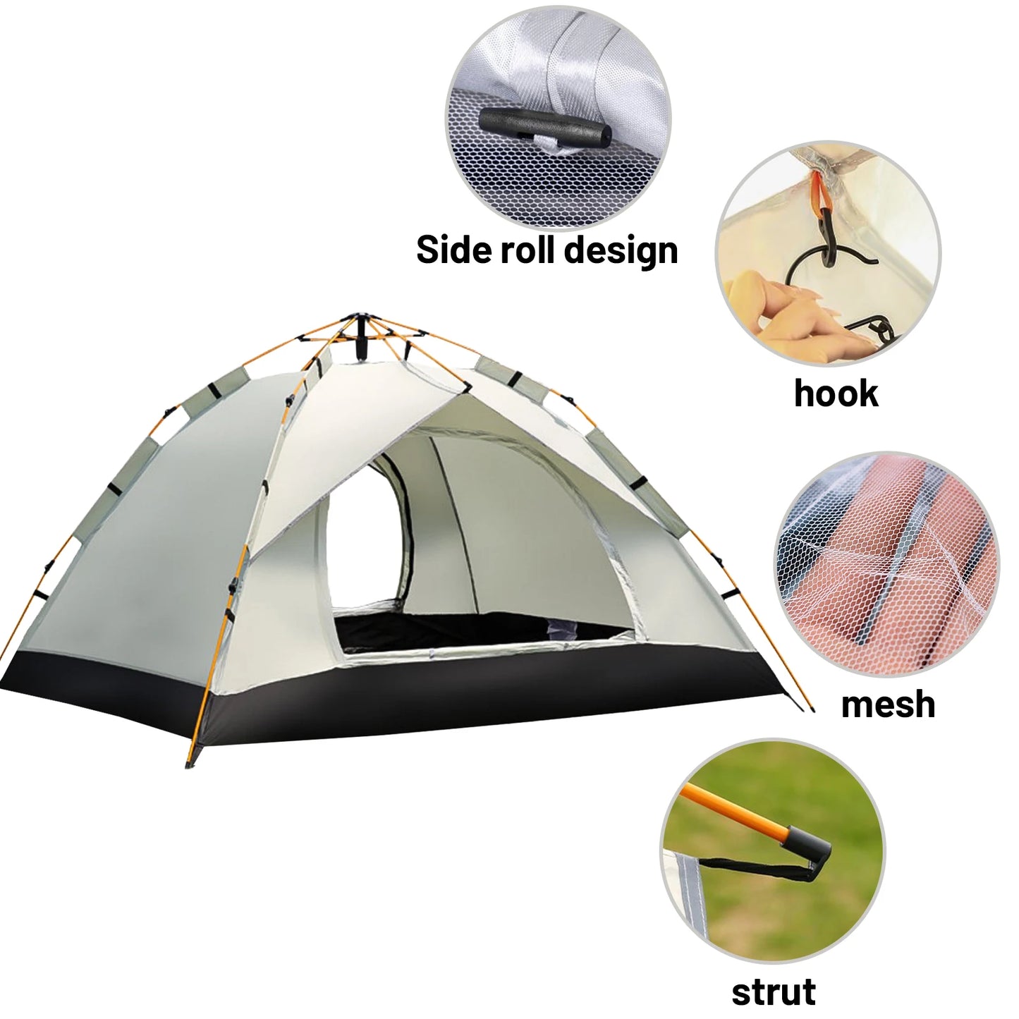 Pakicetus All-Weather Auto Tent Sunshade Quick Setup For Families