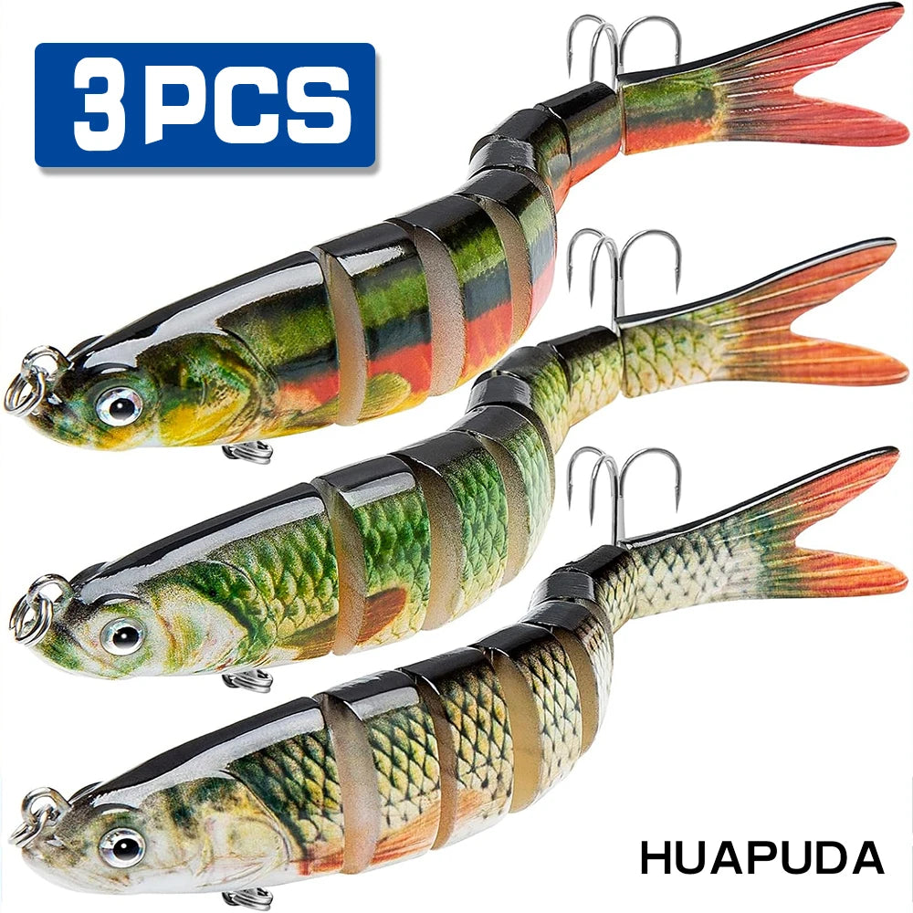 Three Pack Crankbait Lures for Saltwater and Freshwater