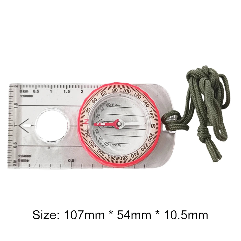 Luminous Expedition Compass, Shockproof Outdoor Navigation For Hiking And Survival