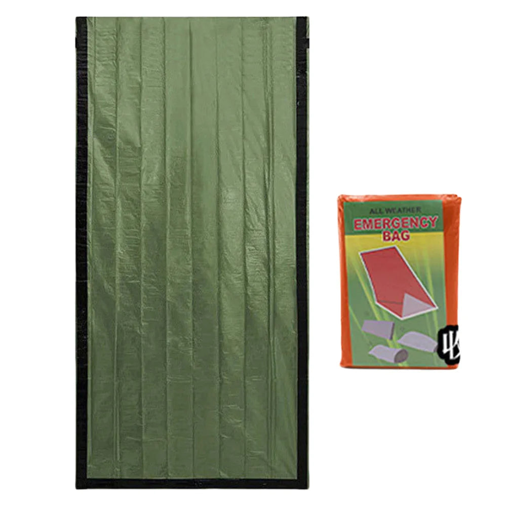 APWIKOGER Emergency Mylar Thermal Blanket Sleeping Bag for Outdoor Survival