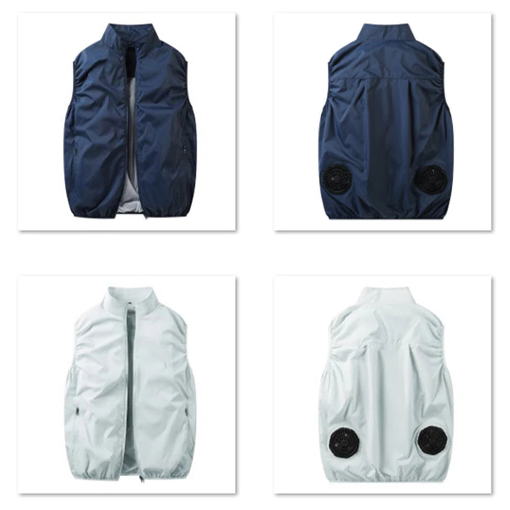 Cooling Vest Wearable Fan for High Temperature Work Outdoors