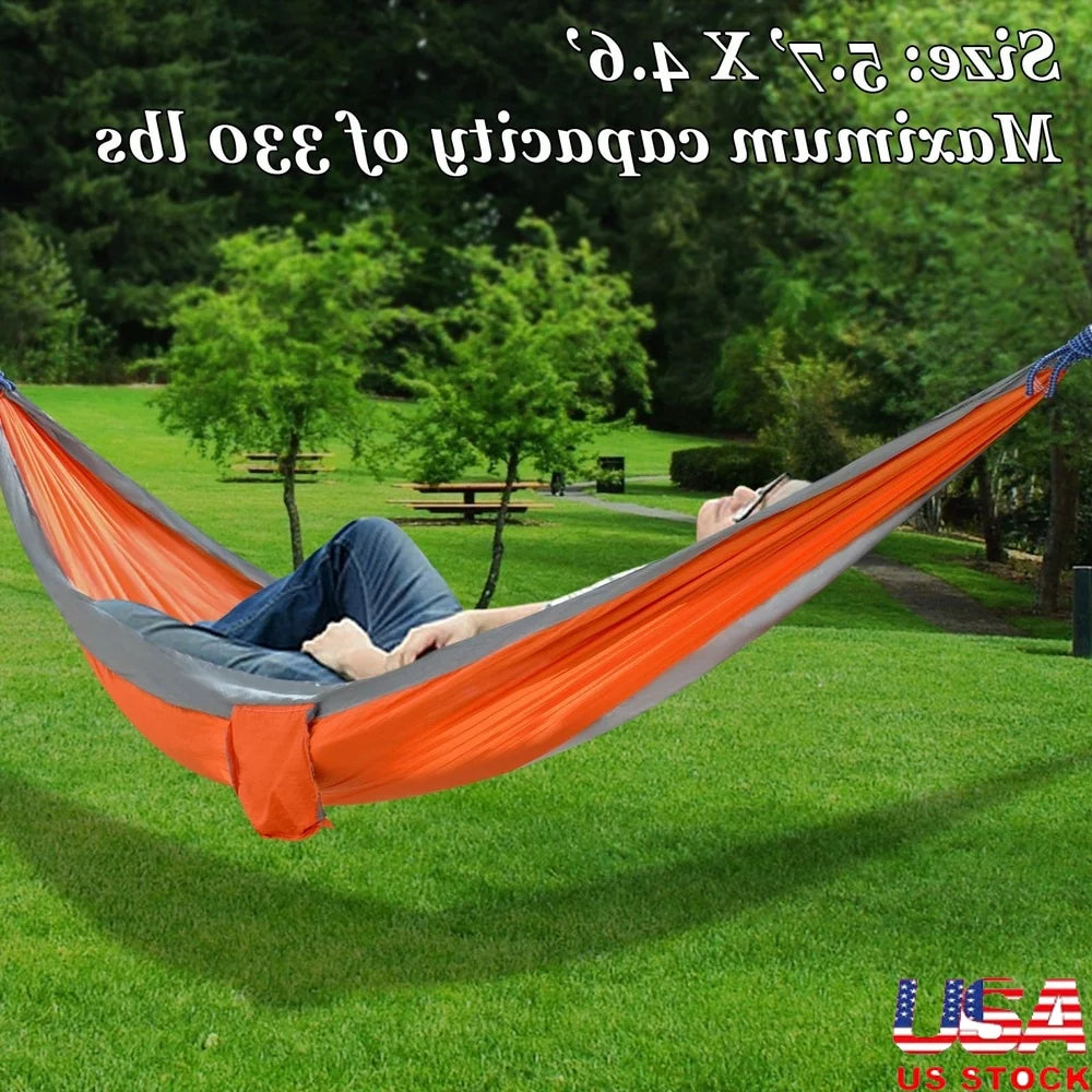 Ultralight Nylon Parachute Hammock With Straps Carabiners