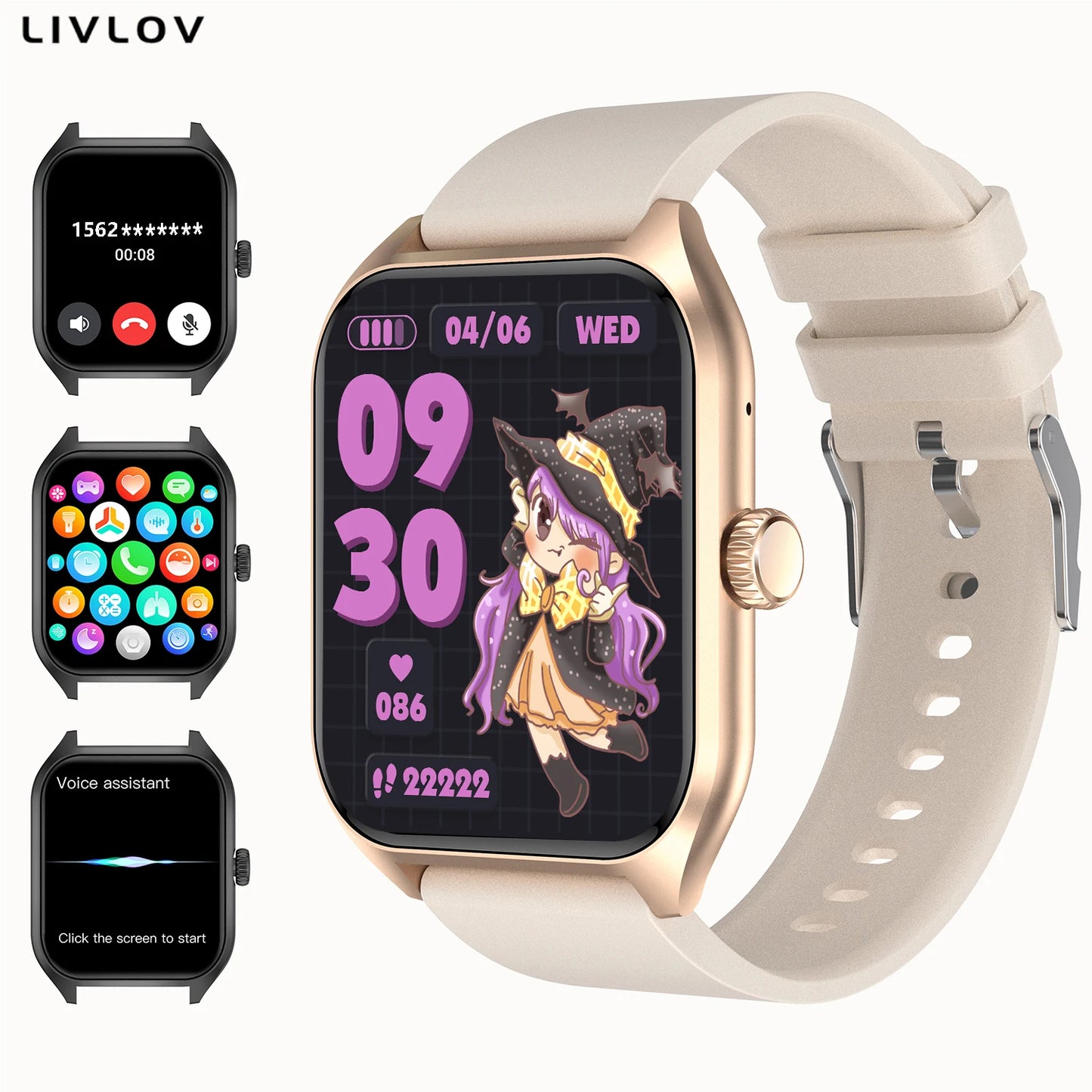 AI Voice Assistant Smart Watch With 100 Sports Tracking