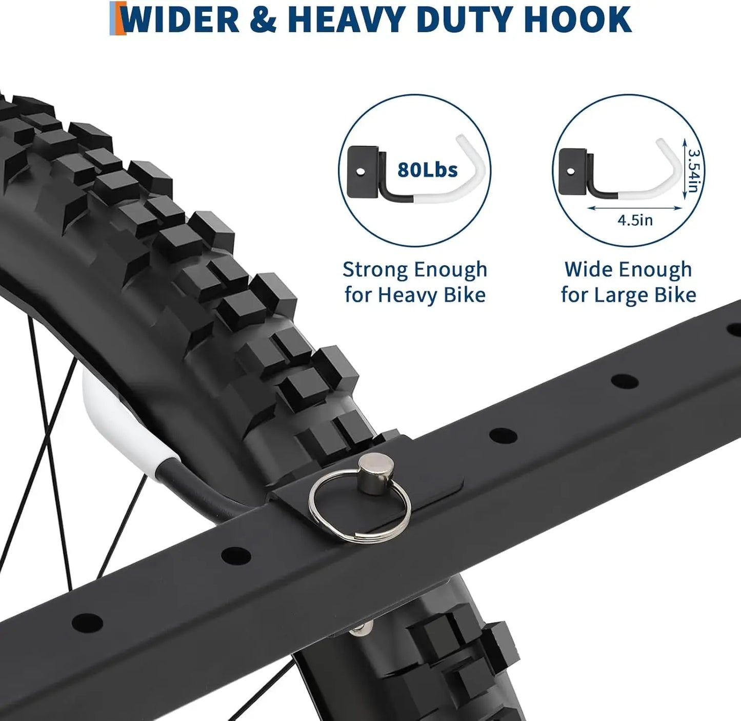HiMISS Freestanding 5 Bike Storage Rack Vertical Stand Adjustable Height