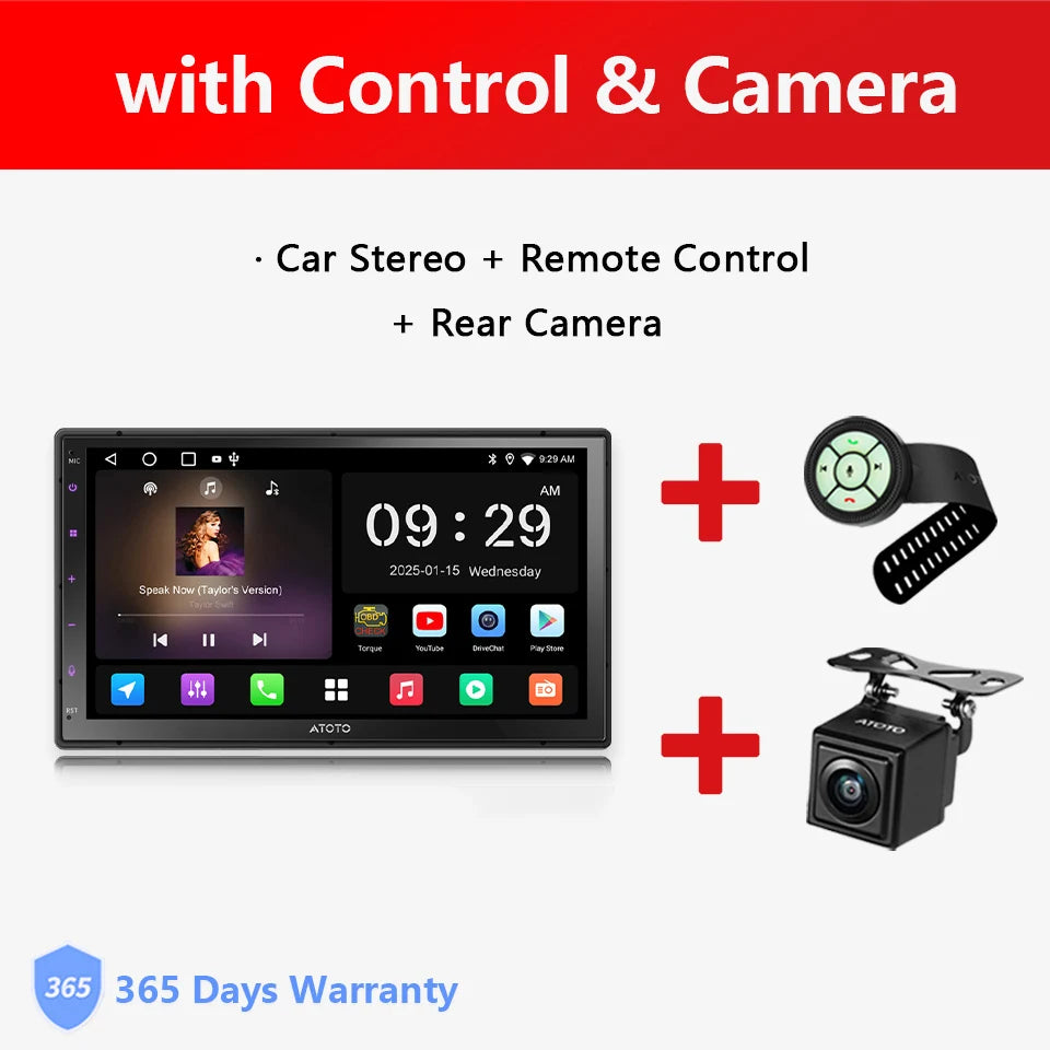 Atoto Android Car Multimedia Player With CarPlay Android Auto Bluetooth