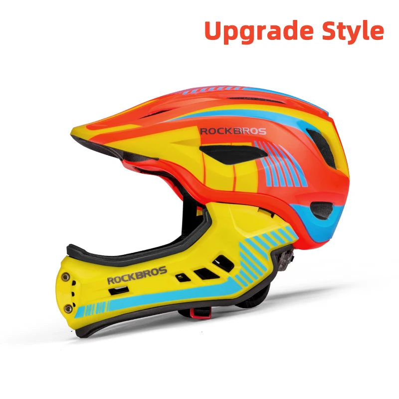 ROCKBROS Child Cycling Helmet With Detachable Full Face Shield