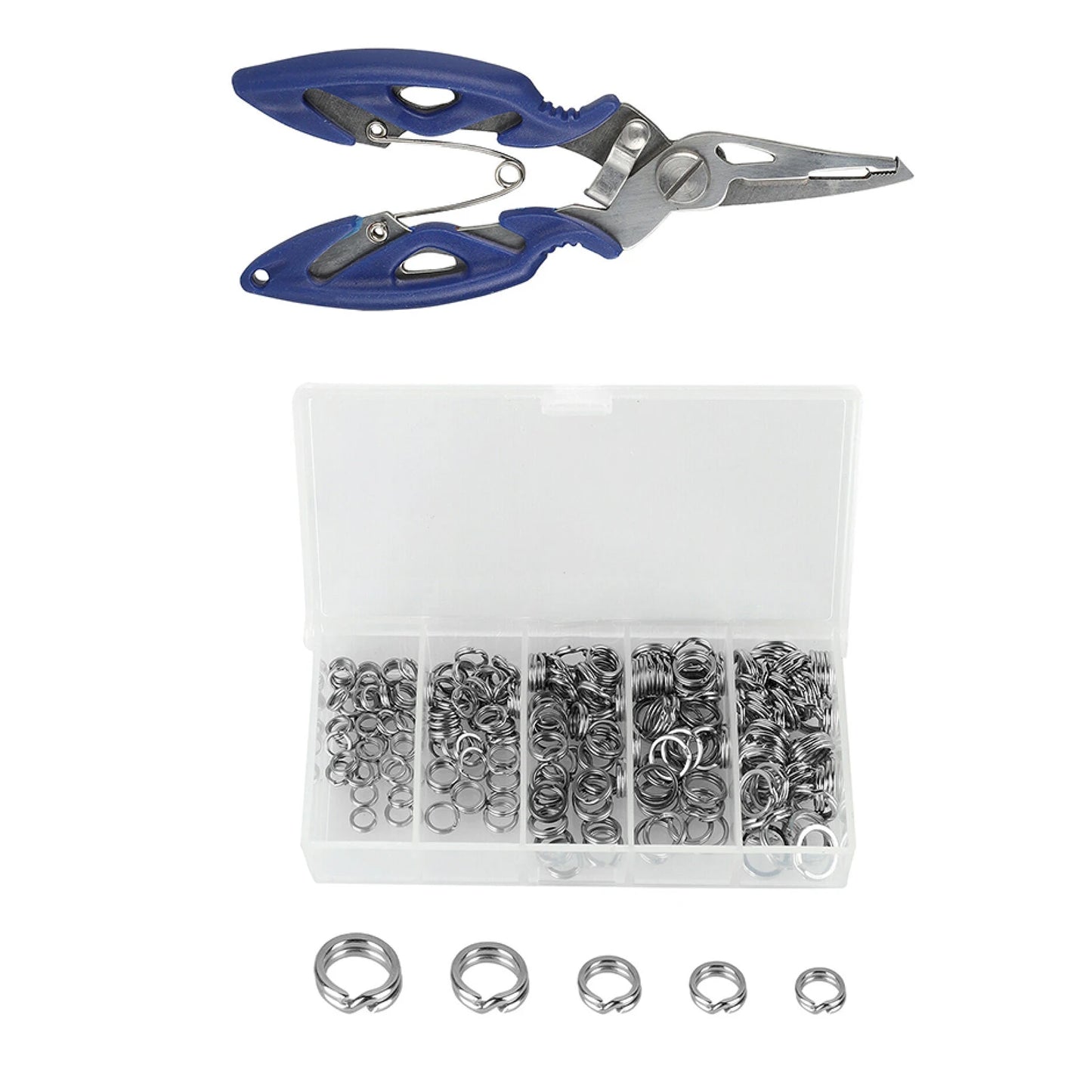 Fishing Split Ring Set Stainless Steel O Rings For Lures