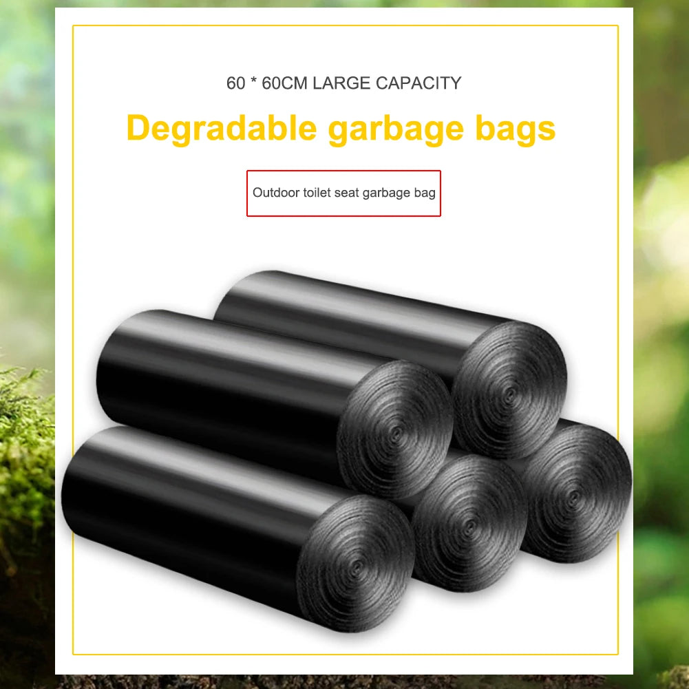 Shunmaii Camping Toilet Disposable Biodegradable Garbage Bags 12 Pack
