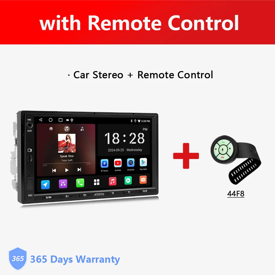 ATOTO Double Din Android Car Stereo System With CarPlay