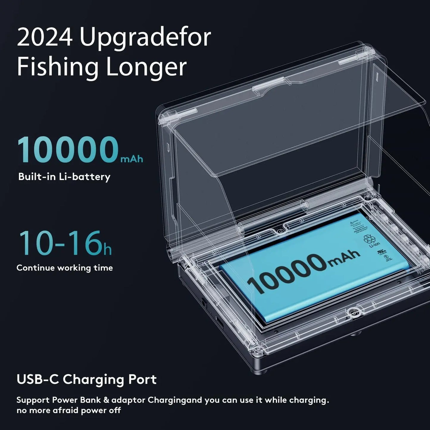 Underwater Fishing Camera With HD LCD Display And Battery Pack