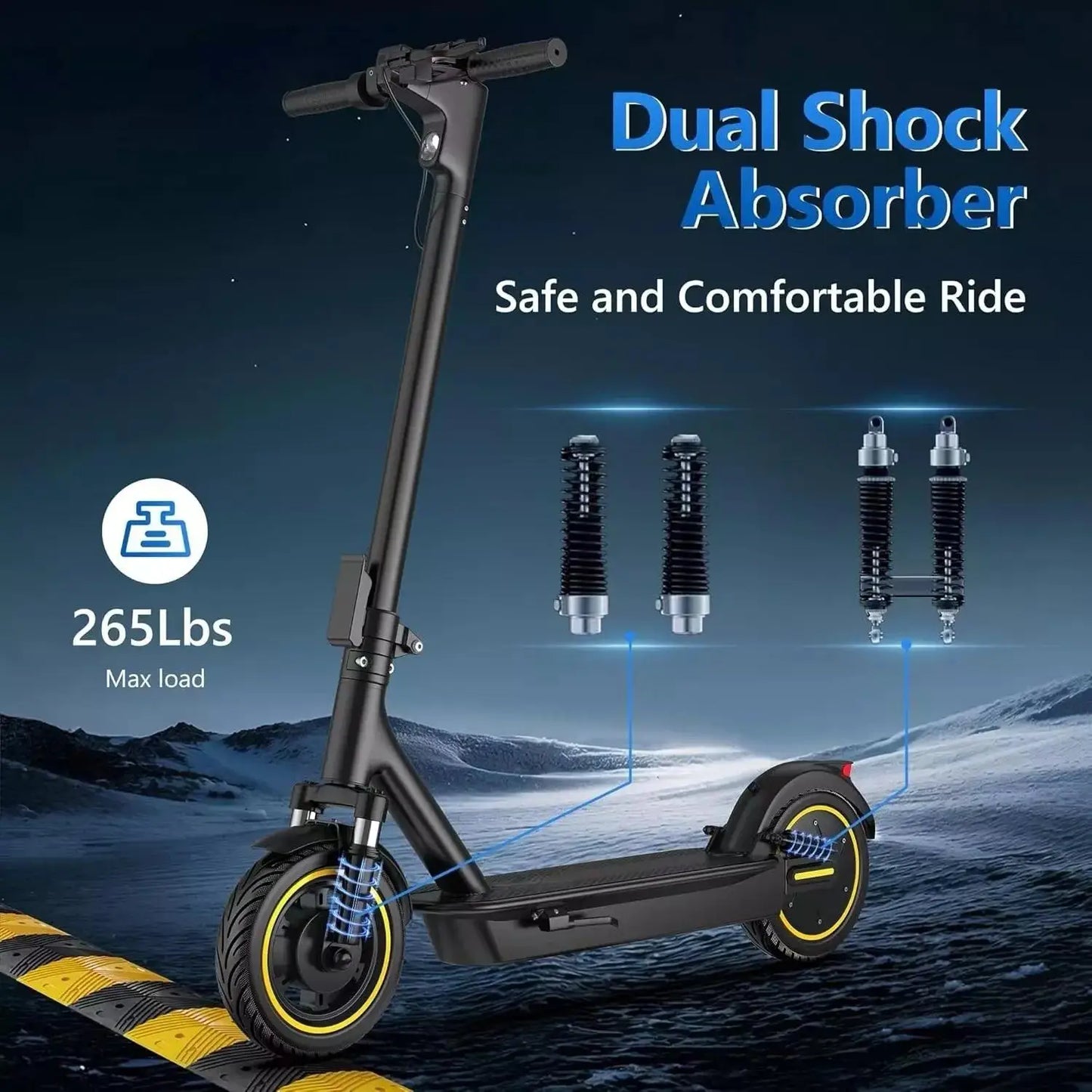 LADPED LPMAX Folding Electric Scooter 22 MPH 500W 14.5Ah 28Miles