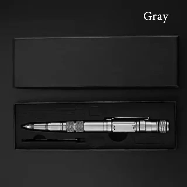 Military Self Defense Tactical Pen With Built In Flashlight