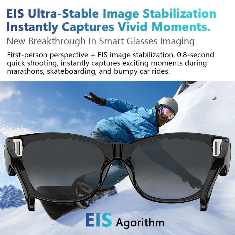 Blackview BV100 AI Smart Glasses With 2K Camera And Bluetooth