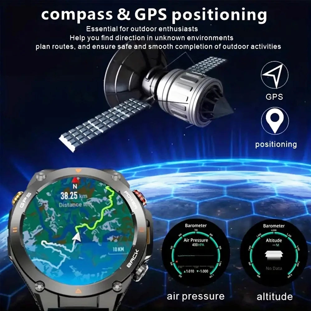 Senbono GPS Smart Watch Built In GPS Bluetooth Phone Calls