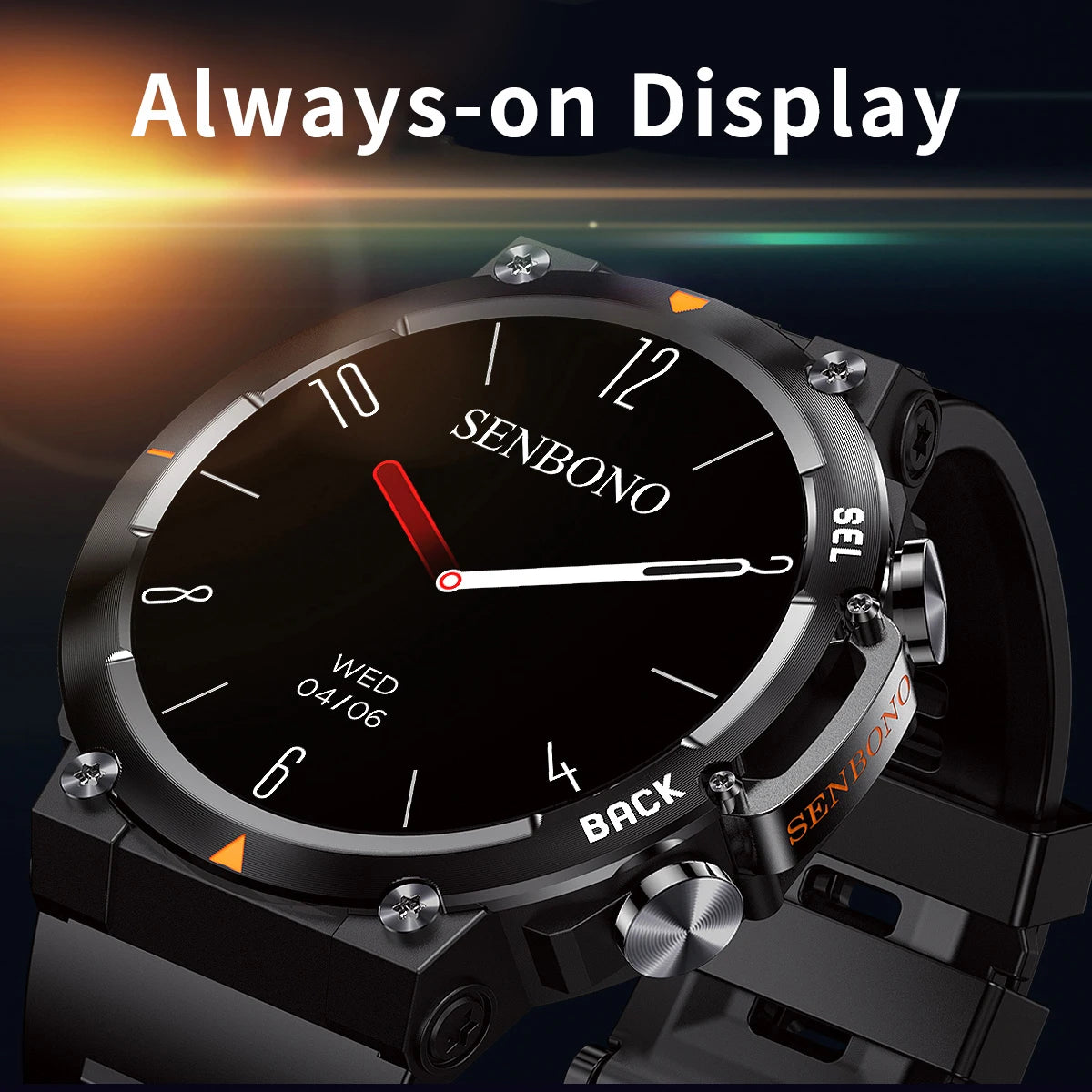 SENBONO MAX18 Smartwatch With AMOLED Screen Bluetooth Call