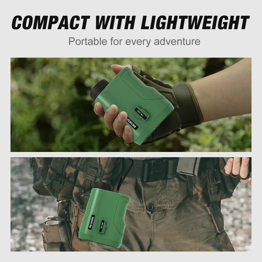 REVASRI 1000M Rangefinder With Speed Scan Golf Slope Hunting