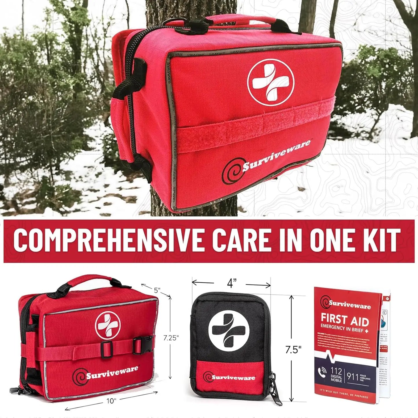 Premium Survival First Aid Kit For Travel And Outdoor Emergencies
