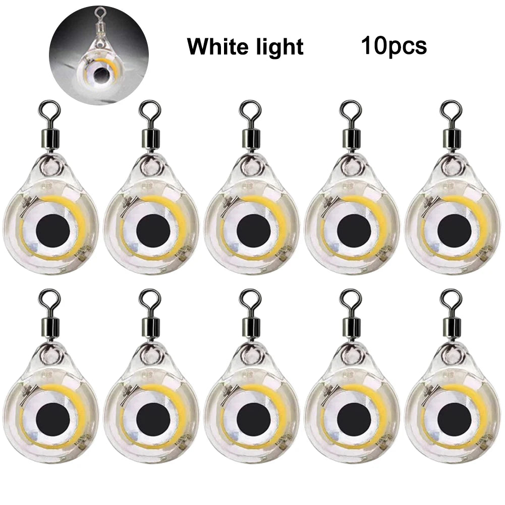 Alloet LED Fish Lure Light Underwater Eye Shape Luminous Bait