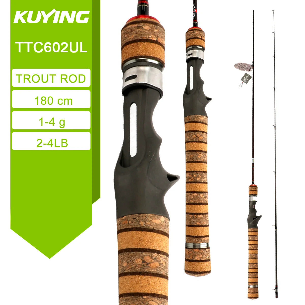 Kuying Lure Rod Baitcasting Rod River Stream Carbon
