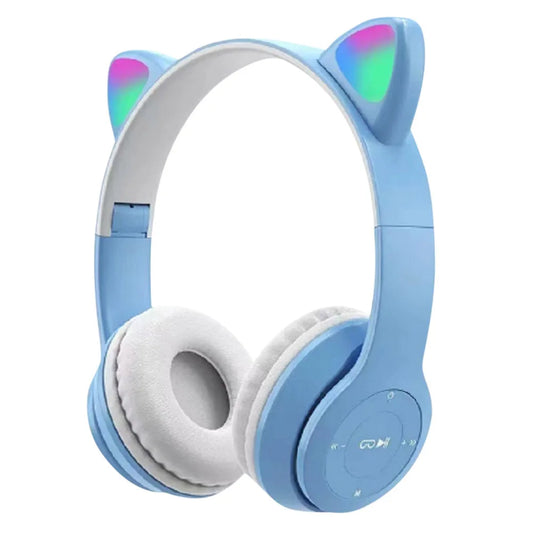 Wireless Cat Ear Headphones Bluetooth Five Point Zero Over-Ear Glow