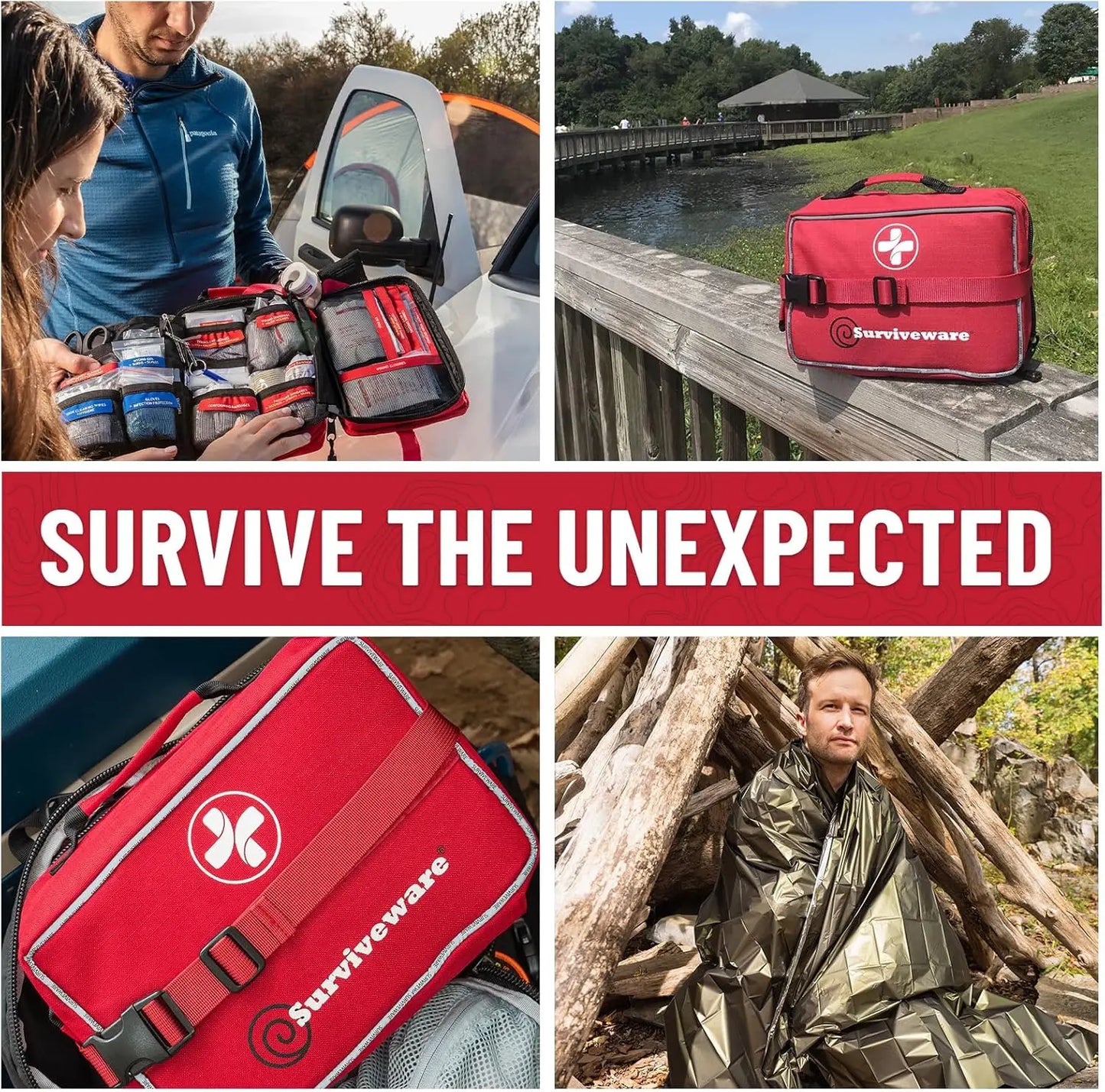 Premium Survival First Aid Kit For Travel And Outdoor Emergencies