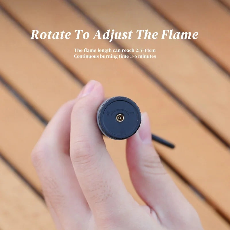 TopFlames Outdoor Camping Gas Lighter Windproof Adjustable Flame