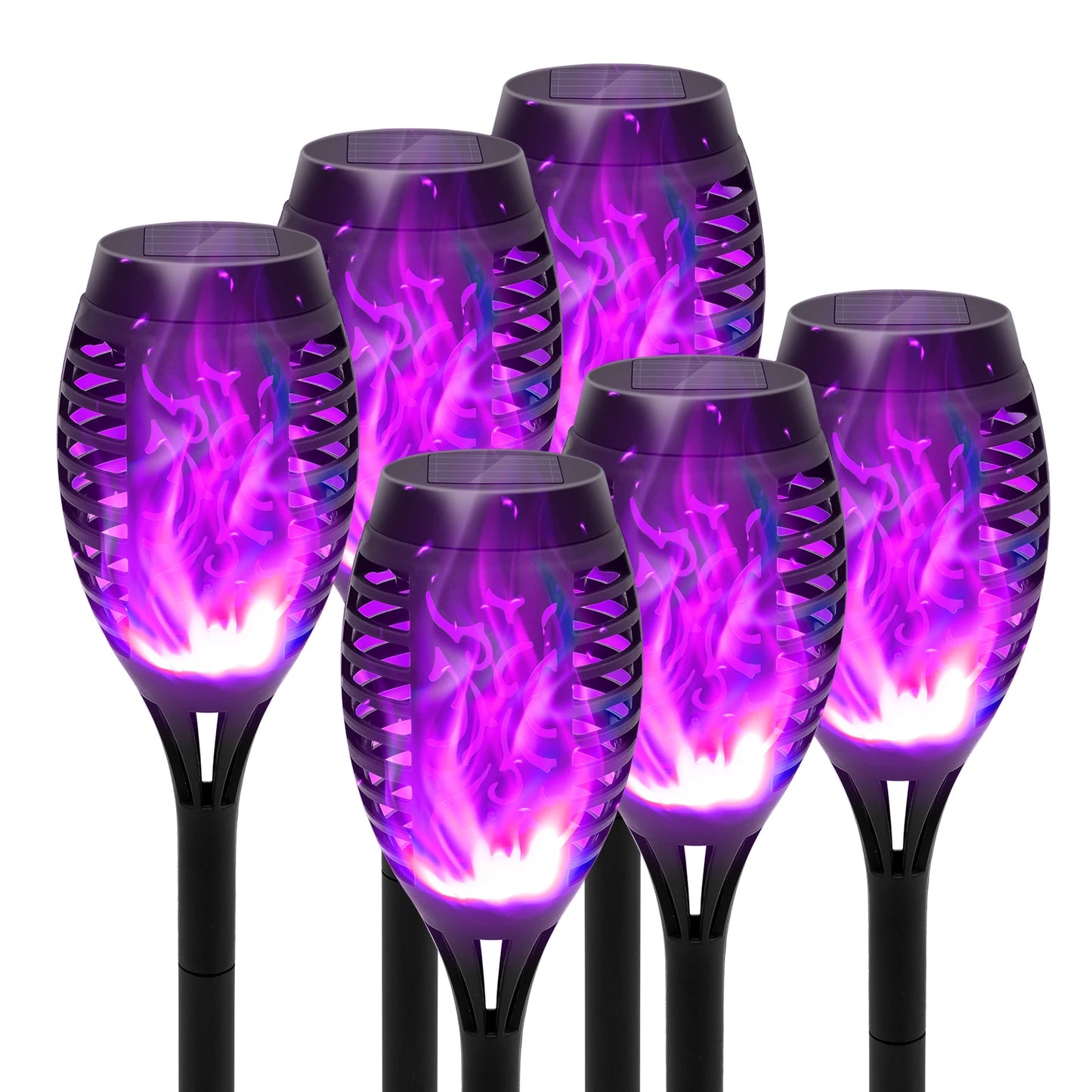 Solar Flame Torch Lights LED Flickering Outdoor Lawn And Patio Decor