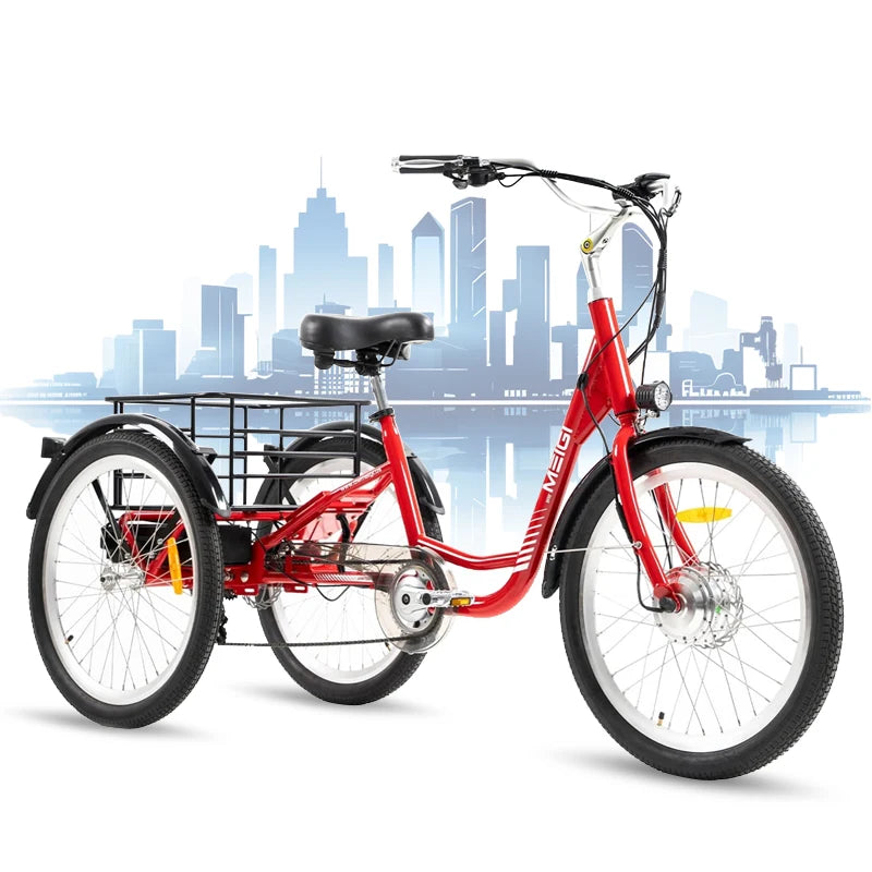Electric Cargo Tricycle For Adults With 350W Motor And 36V