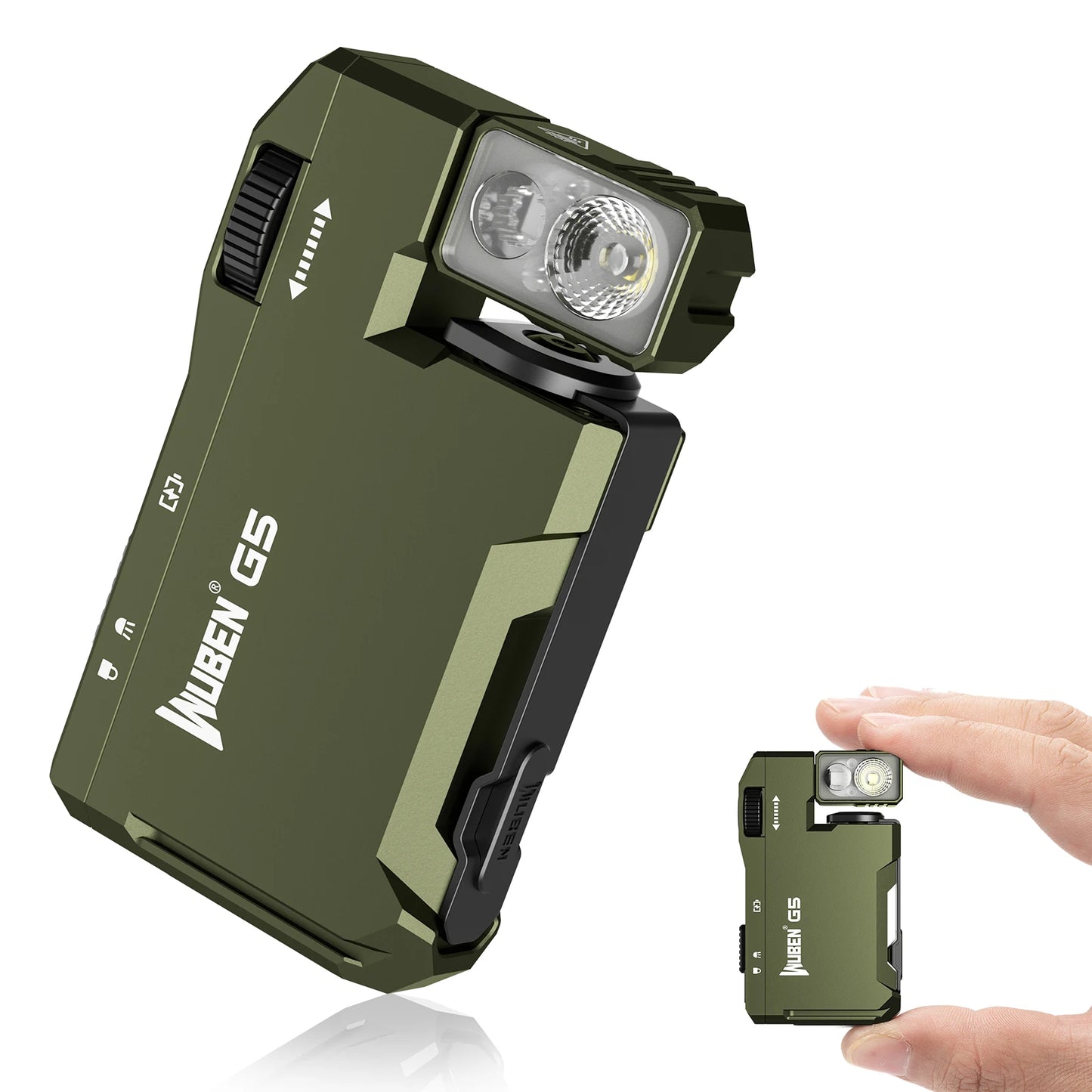 WUBEN G5 Rechargeable EDC Flashlight With Dual RGB Light